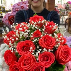 Buquê de rosas vermelhas